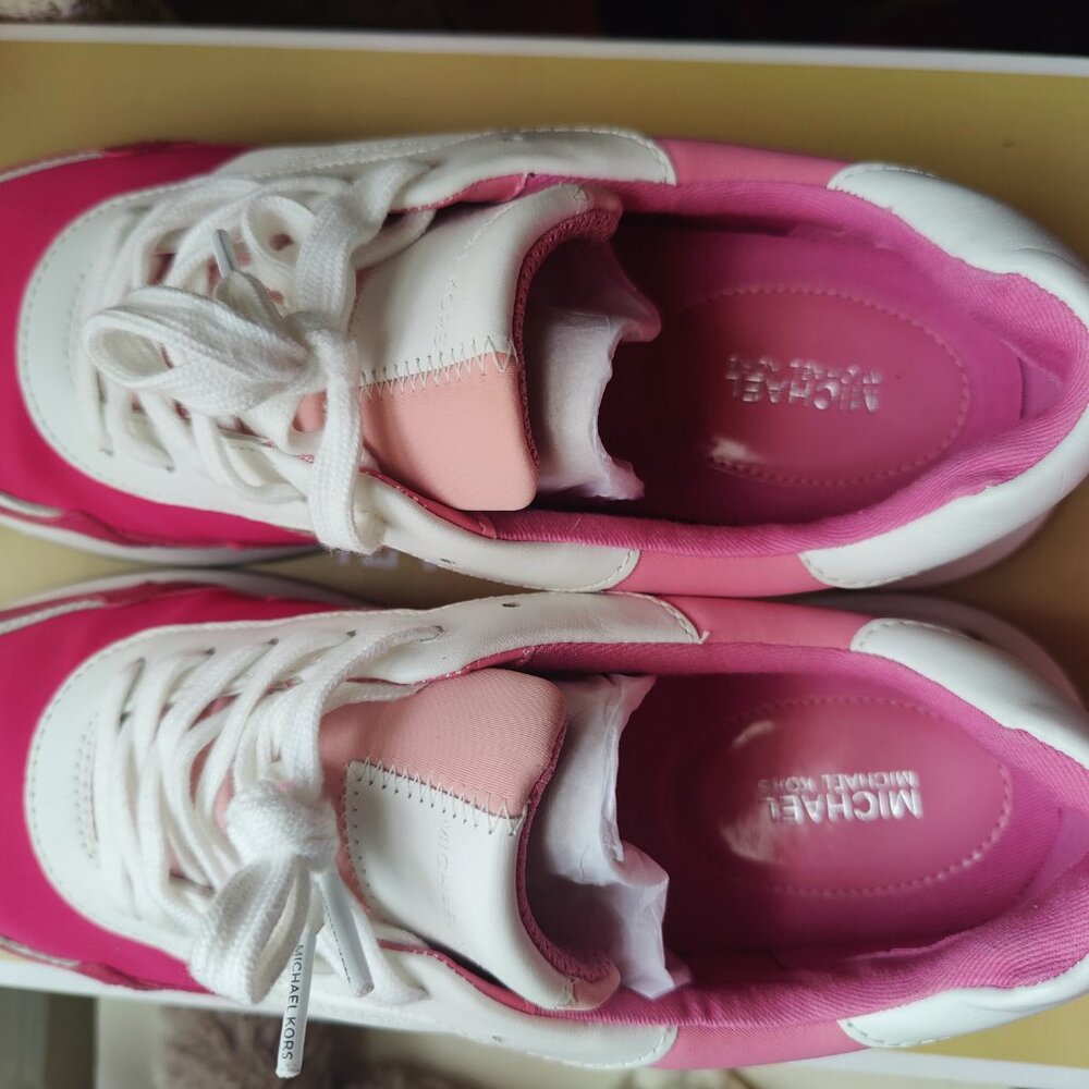 Michael Kors Monroe Trainers Leather pink - Picture 5 of 7